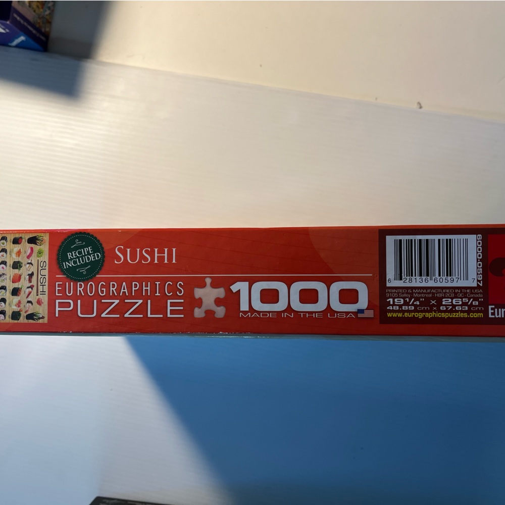 1000 Piece EuroGraphics “Sushi” Jigsaw Puzzle - Picture 3 of 5